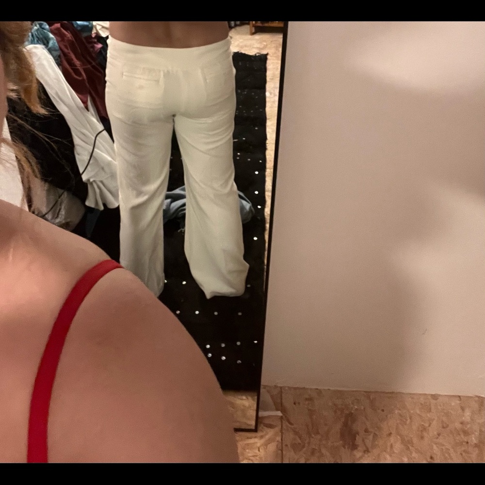 Rafella studio white work pants size 10